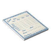 Bunco-Notenblock - Chevron-Muster Notizblock (angewinkelt)