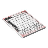 Bunco Notizblock (angewinkelt)