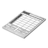 Bunco Notizblock (Rotiert)