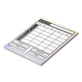 Bunco Notizblock (Rotiert)
