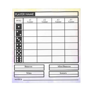 Bunco Notizblock