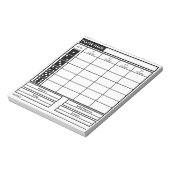 Bunco Notizblock (Rotiert)