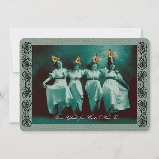 Bunco October Halloween Einladung (Vorderseite)