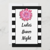Bunco oder Bunko Girls Night Out Dice Game Party Einladung (Vorderseite)