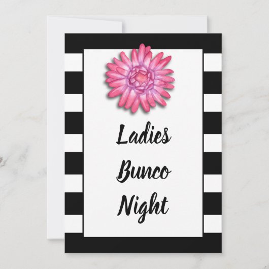 Bunco oder Bunko Girls Night Out Dice Game Party Einladung (Vorderseite)