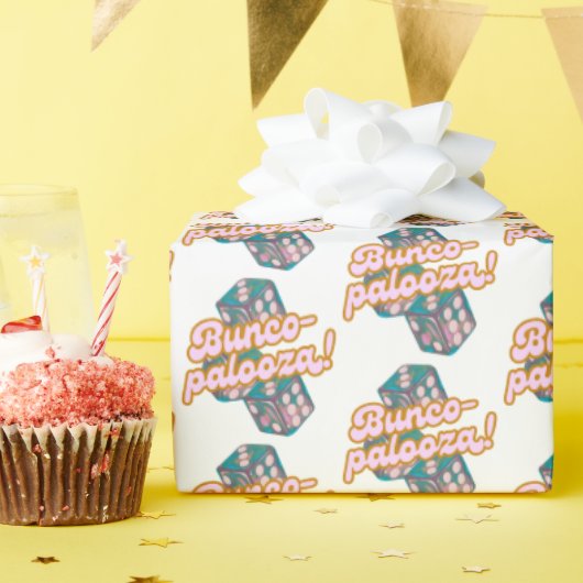 Bunco-Palooza-Geschenkpapier Geschenkpapier (Geburtstagsparty)