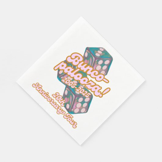 Bunco-palooza napkins serviette (Ecke)