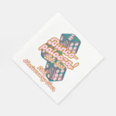Bunco-palooza napkins serviette (Ecke)