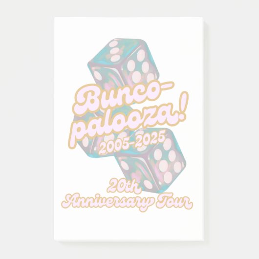 Bunco-palooza post-it notes klebezettel (Vorderseite)