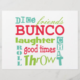 Bunco Paper Tischset Flyer