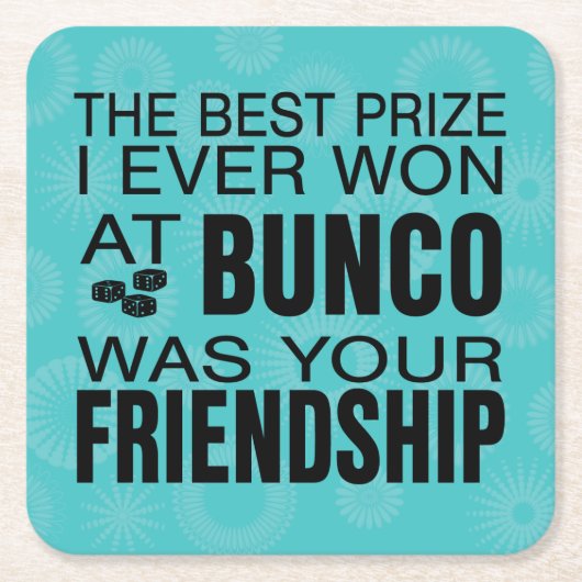 Bunco Party Girls Night Out Friends Prize Rechteckiger Pappuntersetzer (Vorderseite)