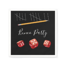 Bunco Party Red Dice