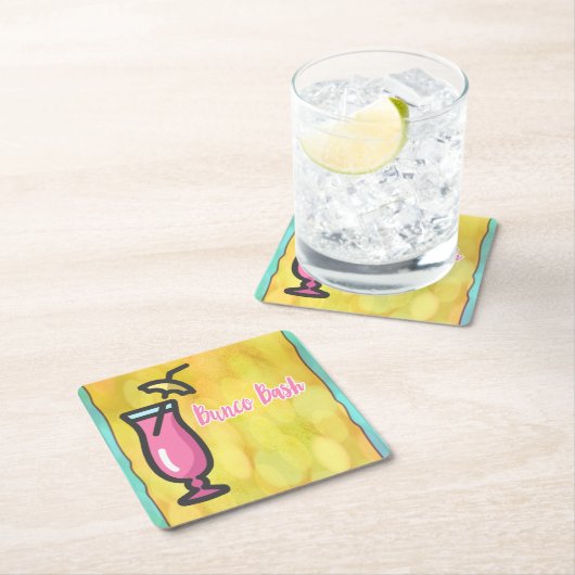 Bunco Pink Drink Bunco Bash Untersetzer (Vor Ort)
