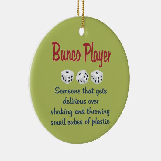 Bunco Player - Definition Keramikornament (Rechts)