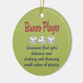 Bunco Player - Definition Keramikornament (Links)