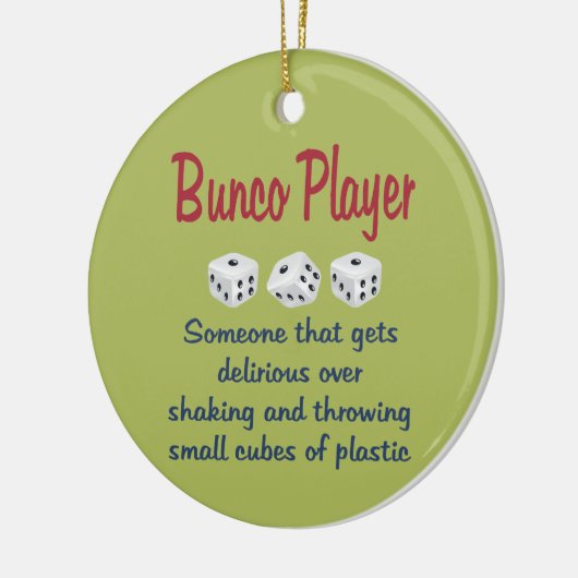 Bunco Player - Definition Keramikornament (Links)