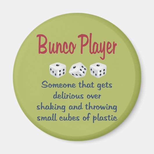 Bunco Player - Definition Magnet (Vorne)