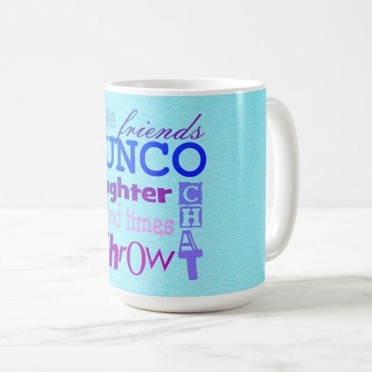 Bunco Player Dice Friends Kaffeetasse (VorderseiteRechts)