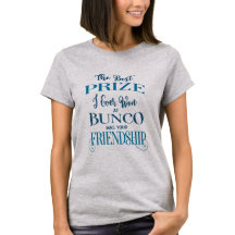 Bunco Player Freundschaft Typografie Blau