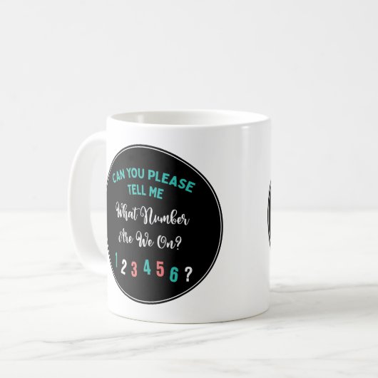 Bunco Player Funny Welche Nummer haben wir? Kaffeetasse (Vorderseite Links)