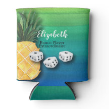 Bunco Player Monogram Beach Ananas Dice