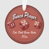 Bunco Player Ornament (Vorderseite)