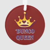 Bunco Player Queen Ornament (Rückseite)