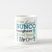 Bunco Player Typografie Kaffeetasse (Mittel)