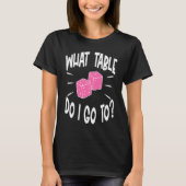 Bunco Player Was Table Dive Game Night T-Shirt (Vorderseite)