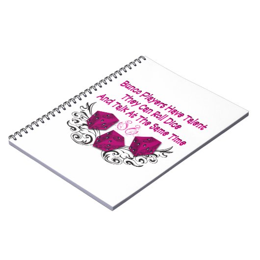Bunco Players Hinweis Behaltend Notebook Notizblock (Linke Seite)