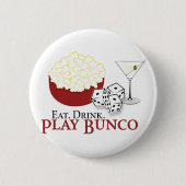 Bunco Popcorn Cocktail Button (Vorderseite)