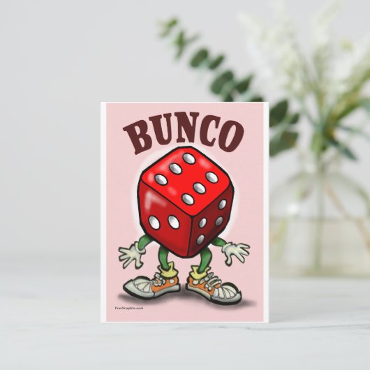 Bunco Postkarte (Stehend Vorderseite)