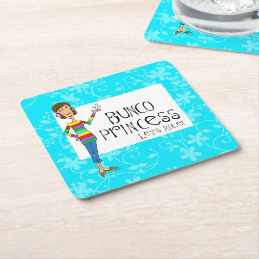 Bunco Prinzessin Coasters Rechteckiger Pappuntersetzer (angewinkelt)