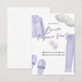 Bunco-Pyjama-Party Einladung (Vorne/Hinten)