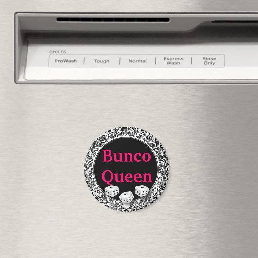 Bunco Queen Classic Design Magnet (In Situ (Geschirrspüler))