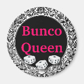 Bunco Queen Classic Design Magnet (Vorne)