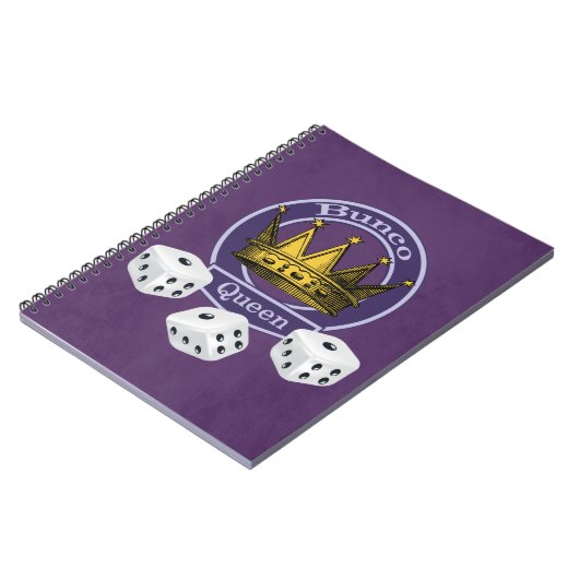 Bunco Queen Crown and Dice Notizblock (Linke Seite)