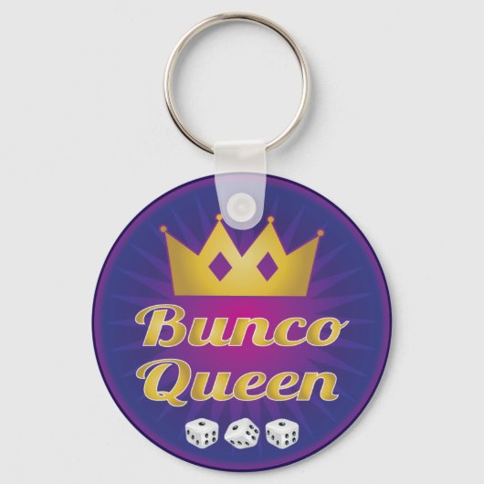 Bunco Queen Crown and Dice Schlüsselanhänger (Vorderseite)