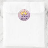 Bunco Queen Crown Party Runder Aufkleber (Tasche)