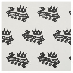 Bunco Queen Crown und Dice Ribbon Stoff