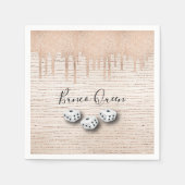 Bunco Queen Dice Party Serviette (Vorderseite)