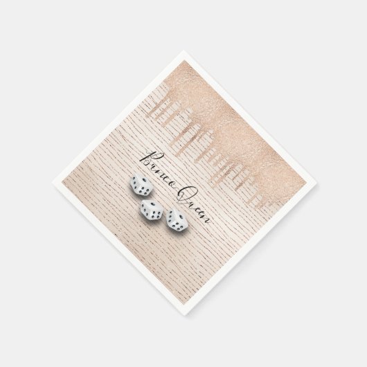 Bunco Queen Dice Party Serviette (Ecke)