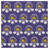 Bunco Queen Novelty Crown Dice Muster Stoff (Muster)