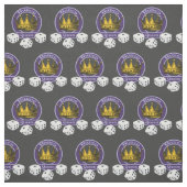 Bunco Queen Novelty Crown Dice Stoff (Muster)