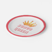 Bunco Queen Party Crown Pappteller (Schrägansicht)