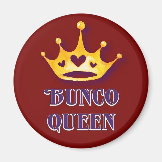 Bunco Queen Royal Crown Red Magnet (Vorne)