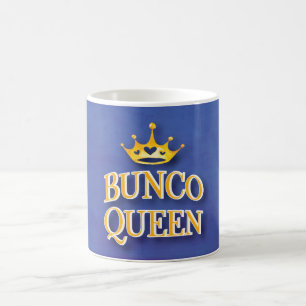 Bunco Queen Yellow Heart Crown Kaffeetasse