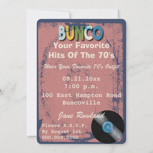 Bunco Retro Rock and Roll Music Theme (Rückseite)