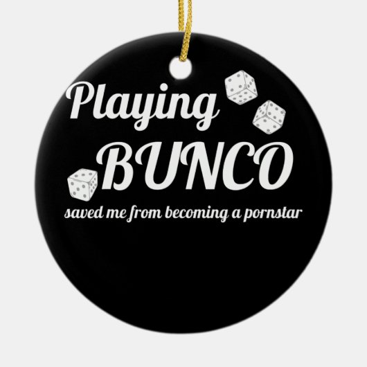Bunco Rettete Me Game Night Partys Funny Keramik Ornament (Vorne)