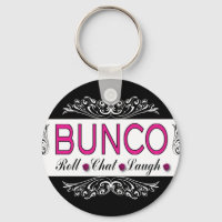 Bunco, Roll, Chat, lachen in Rosa, Schwarz und Wei